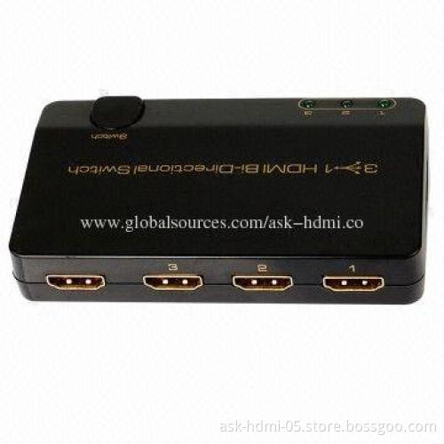 3x1 HDMI Bi-directional Switch, Plug-and-play Function
